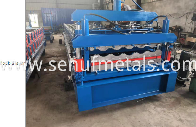 840 Single layer metal forming machine coil glazed tile roll forming machine14